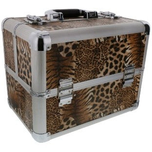 Beauty Aluminium Make-Up Case, Animal Print, 1 Part