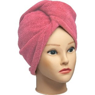 Pink Microfiber Hair Turban