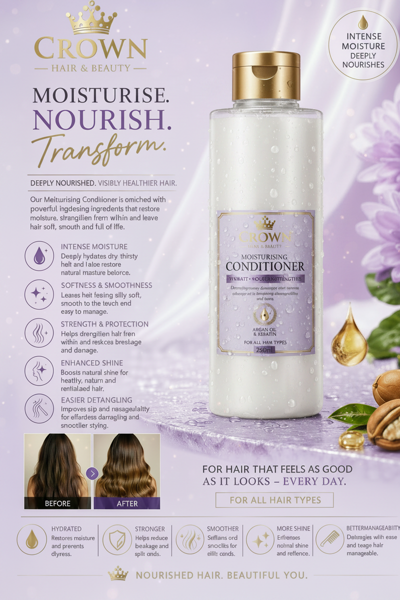 Crown Conditioner - White Inside Clear Bottle