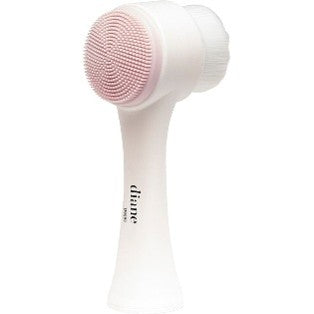 Dual-Sided Facial Cleansing & Exfoliating Brush – Nylon & Silicone