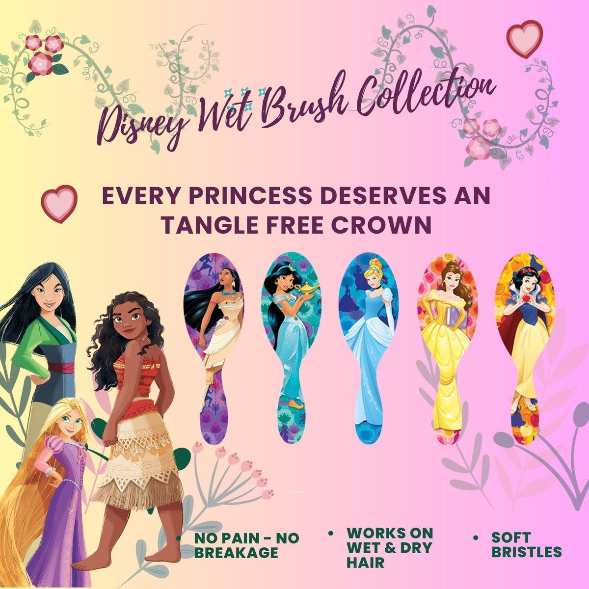 Crown Hair™ Disney Princess Brush