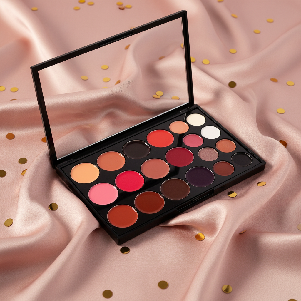20 Colour Pro Lip Palette – 12 Matte Lipsticks & 8 Lip Glosses