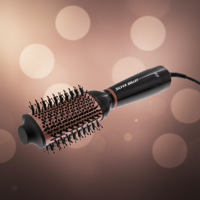 Crown Hair™ Silver Bullet Bliss Hot Air Styling Brush 1200W